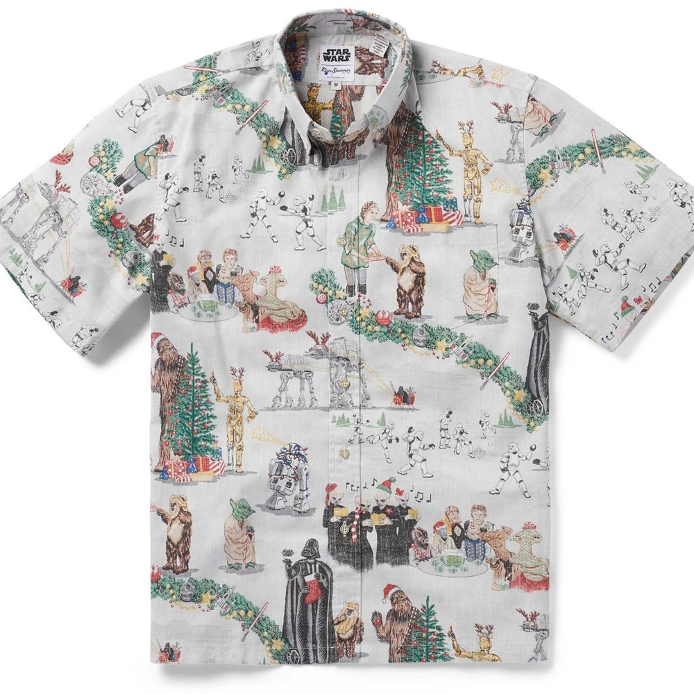 Reyn Spooner Star Wars Christmas Aloha Shirt - Size M
